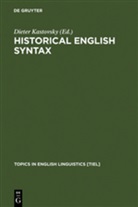 Diete Kastovsky, Dieter Kastovsky - Historical English Syntax