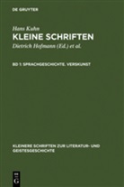 Hans Kuhn, Dietrich Hofmann, Wolfgan Lange, Wolfgang Lange, Klaus von See, Klaus von See - Kleine Schriften, 4 Bde. - Band 1: Sprachgeschichte. Verskunst