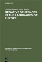 Giulian Bernini, Giuliano Bernini, Paolo Ramat - Negative Sentences in the Languages of Europe