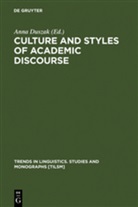 Ann Duszak, Anna Duszak - Culture and Styles of Academic Discourse