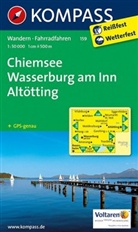 Kompass Karten: Kompass Karte Chiemsee, Wasserburg am Inn, Altötting
