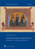 Erich Schweitzer, Gabrie Bunge, Gabriel Bunge, Jakobus Kaffanke, Erich Schweitzer - Apophthegmata Patrum. Tl.1