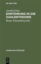 Bruno Schoeneberg, Arnold Scholz, Brun Schoeneberg, Bruno Schoeneberg - Einführung in die Zahlentheorie