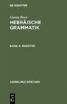 Georg Beer, Rudolf Meyer - Hebräische Grammatik. Tl.4