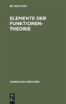 Konrad Knopp, Degruyter - Elemente der Funktionentheorie