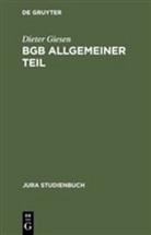 Dieter Giesen - BGB Allgemeiner Teil, Rechtsgeschäftslehre