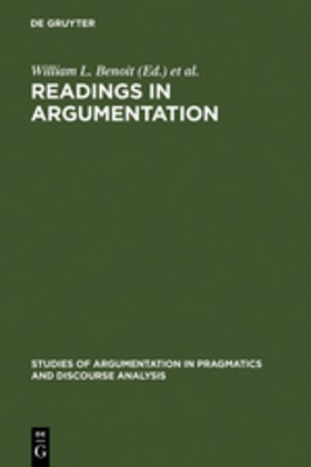 William L. Benoit, Hample, Hample, Dale Hample, Willia L Benoit, … - Readings in Argumentation
