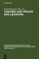 Fran Beckmann, Frank Beckmann, Heyer, Heyer, Gerhard Heyer - Theorie und Praxis des Lexikons