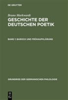 Bruno Marckwardt, Bruno Markwardt - Geschichte der deutschen Poetik, in 5 Bdn. - Band 1: Barock und Frühaufklärung