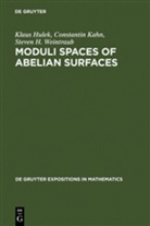 Klau Hulek, Klaus Hulek, Constanti Kahn, Constantin Kahn, Steven H Weintraub, Steven H. Weintraub - Moduli Spaces of Abelian Surfaces: Compactification, Degenerations, and Theta Functions