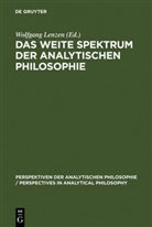 Wolfgang Lenzen - Das weite Spektrum der Analytischen Philosophie