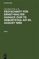Udo Ebert, Pete Riess, Peter Rieß, Claus Roxin, Claus Roxin u a, Eberhard Wahle - Festschrift für Ernst-Walter Hanack zum 70. Geburtstag am 30. August 1999