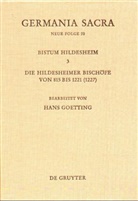 Hans Goetting, Verlag Walter de Gruyter - Germania Sacra, Neue Folge - Bd 20: Die Bistümer der Kirchenprovinz Mainz. Das Bistum Hildesheim 3. Die Hildesheimer Bischöfe von 815 bis 1221 (1227)