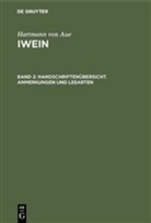 Hartmann Von Aue, Hartmann Von Aue, Georg F. Benecke, Geor F Benecke, Georg F Benecke, Karl Lachmann... - Hartmann von Aue: Iwein - Band 2: Iwein. Bd.2