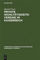 Meinolf Nitsch - Private Wohltätigkeitsvereine im Kaiserreich