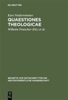 Kurt Niederwimmer, Öhler, Öhler, Markus Öhler, Wilhel Pratscher, Wilhelm Pratscher - Quaestiones theologicae