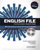 Christina Latham-Koenig, Clive Oxenden, Paul Seligson - English File, Pre-Intermediate, Third Edition: English File Pre-intermediate Student's Book with German Wordlist