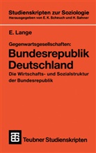 E Lange, Elmar Lange - Gegenwartsgesellschaften, Bundesrepublik Deutschland
