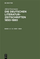 Alfred Estermann - Die deutschen Literatur-Zeitschriften 1850-1880, 5 Teile