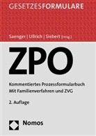 Saenge, Ingo Saenger, Siebert, Oliver Siebert, Ullric, Christop Ullrich... - Zivilprozessordnung (ZPO), m. CD-ROM