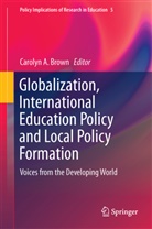 Caroly A Brown, Carolyn A Brown, Carolyn A. Brown - Globalization, International Education Policy and Local Policy Formation