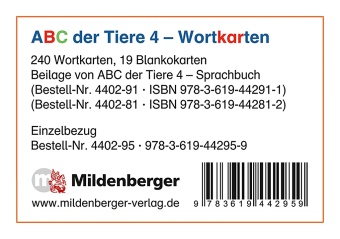 Klau Kuhn, Klaus Kuhn - ABC der Tiere: ABC der Tiere 4 - 4. Schuljahr, Wortkarten - Nachbezug zum Sprachbuch