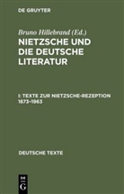 Friedrich Nietzsche, Bruno Hillebrand - Nietzsche und die deutsche Literatur, in 2 Bdn. - I: Texte zur Nietzsche-Rezeption 1873-1963