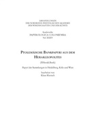 (Bearb ) Klaus Maresch, Klaus Maresch, Birgit Haneklaus, Birgitt Haneklaus, Klaus Maresch - Ptolemäische Bankpapyri aus dem Herakleopolites (P.Herakl.Bank)