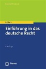 Gerhard Robbers - Einführung in das deutsche Recht