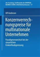 Ulf Andresen - Konzernverrechnungspreise für multinationale Unternehmen