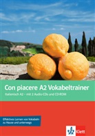 Con piacere A2: Con piacere A2, Vokabeltrainer, m. 2 Audio-CDs und CD-ROM