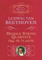 Ludwig van Beethoven, Music Scores - Beethoven Middle String Quart 59-74 & 95
