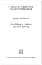 Johannes Staudenmaier - Gute Policey in Hochstift und Stadt Bamberg