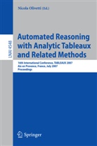 Nicola Olivetti - Automated Reasoning with Analytic Tableaux and Related Methods