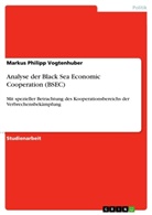 Markus Ph. Vogtenhuber, Markus Philipp Vogtenhuber - Analyse der Black Sea Economic Cooperation (BSEC)