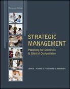 John A. Pearce, John/ Robinson Pearce, Richard Robinson - Strategic Management