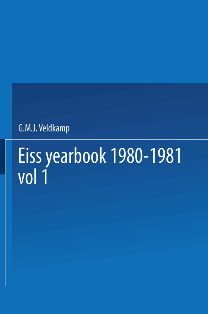 Eis, Eiss, Eiss - EISS Yearbook 1980-1981 Part I / Annuaire EISS 1980-1981 Partie I Social security reforms in Europe II / La réforme de la sécurité sociale en Europe II