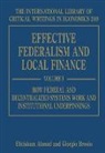 Ehtisham Ahmad, Ehtisham (EDT)/ Brosio Ahmad, Ehtisham Brosio Ahmad, Giorgio Brosio, Ehtisham Ahmad, Giorgio Brosio - Effective Federalism and Local Finance