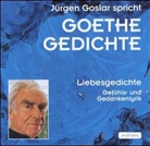 Johann Wolfgang von Goethe, Jürgen Goslar - Goethe, Gedichte, 1 Audio-CD (Audio book)