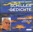 Friedrich Schiller, Friedrich von Schiller, Jürgen Goslar - Schiller, Gedichte, 1 Audio-CD (Hörbuch)