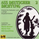 Maria Becker, Will Quadflieg, Maria Becker, Maria Fein, Will Quadflieg - Aus deutscher Dichtung, 1 CD-Audio. Tl.2 (Hörbuch)