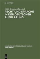 Garber, Garber, Jörn Garber, Ulric Kronauer, Ulrich Kronauer - Recht und Sprache in der deutschen Aufklärung