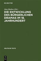 Jür Mathes, Jürg Mathes - Die Entwicklung des bürgerlichen Dramas im 18. Jahrhundert