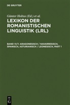 G¿Nter Holtus, Günter Holtus, Michae Metzeltin, Michael Metzeltin, Christian Schmitt - Lexikon der Romanistischen Linguistik (LRL), 8 Bde. in 12 Tl.-Bdn. - Band VI/1: Aragonesisch, Navarresisch, Spanisch, Asturianisch, Leonesisch