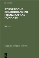 Heinrich P. Delfosse, Kar Jürgen Skrodzki, Karl Jürgen Skrodzki, Karl Jürgen Skrodzki, Michael Trauth - Synoptische Konkordanz zu Franz Kafkas Romanen, in 3 Bdn.