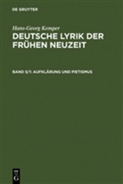 Hans-Georg Kemper - Deutsche Lyrik der frühen Neuzeit, Ln - Band 5/1: Epochenprobleme und Gattungsprobleme, Aufklärung