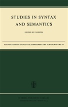 F. Kiefer, Ferenc Kiefer - Studies in Syntax and Semantics