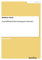 Matthias Schulz - Geschäftsberichterstattung im Internet