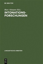 Hans Altmann - Intonationsforschungen