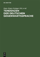Wolfgang Bader, Hans Jürgen Heringer, Hans-Jürgen Heringer, Michael Kauffmann, Michel Kauffmann, Michael Kauffmann u a... - Tendenzen der deutschen Gegenwartssprache